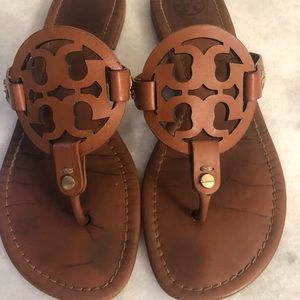 Tory Burch “Miller” Leather Sandals